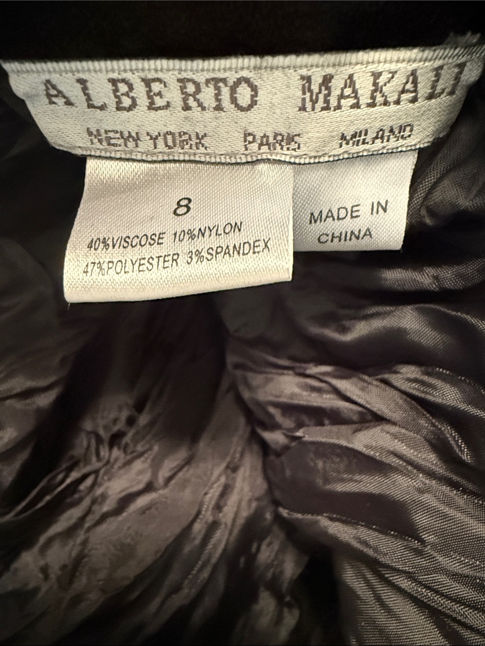 Alberto Makali Black Velvet Panel Midi Skirt - Picture 5 of 7